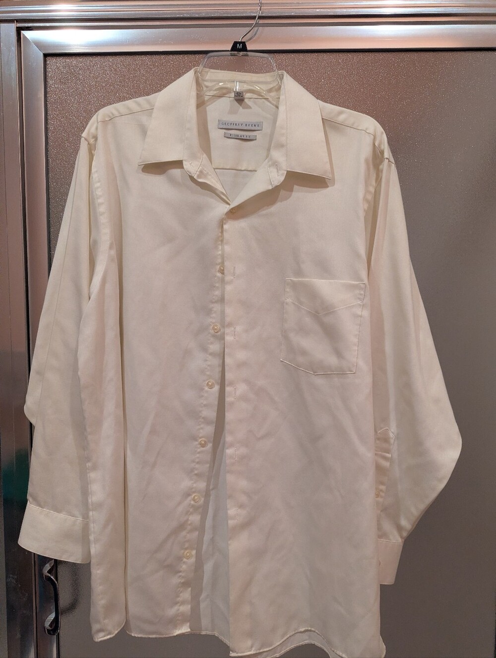 Geoffrey Beene Ivory Long-Sleeve Dress Shirt